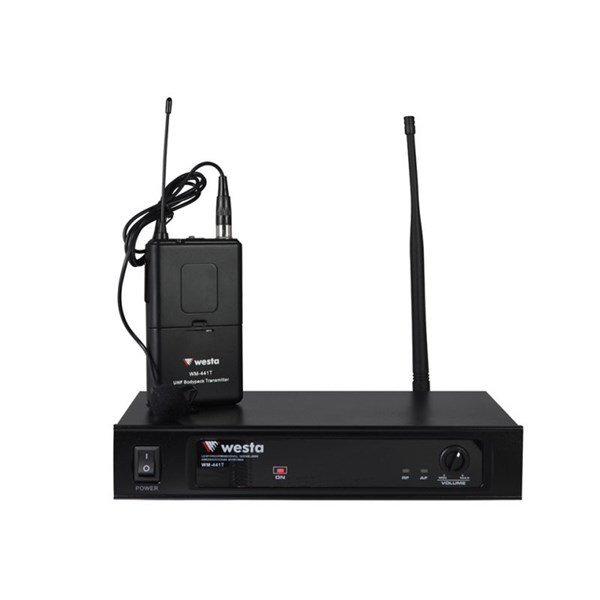 Westa WM-441 T - Tek Yaka Tipi Kablosuz Mikrofon Seti