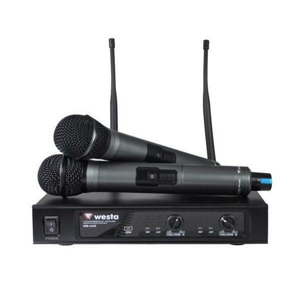 Westa WM-442 E Çift El Tipi Kablosuz Mikrofon Seti