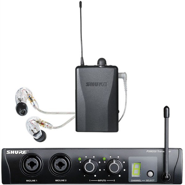 Shure P2TR215CL Kulakiçi Monitör Seti