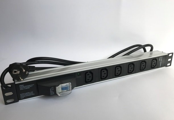 Provoice C13 Soketli 19” 6'lı Priz Modülü 1U