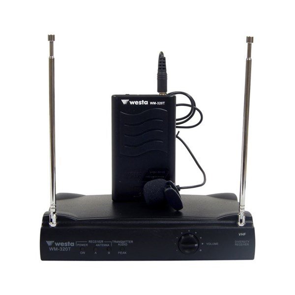 Westa WM-320 T - VHF Tek Yaka Tipi Kablosuz Mikrofon Seti