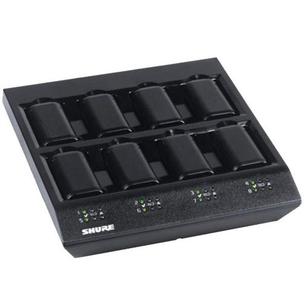 Shure SBC800-E 8-Up Battery Charger with PS45E External Power Supply