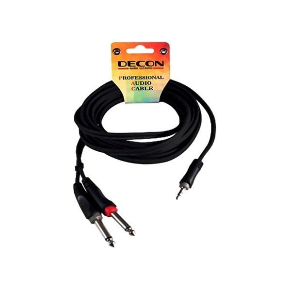 Decon 130L5 RCA Konnektörlü Pc Ses Kablosu 5m