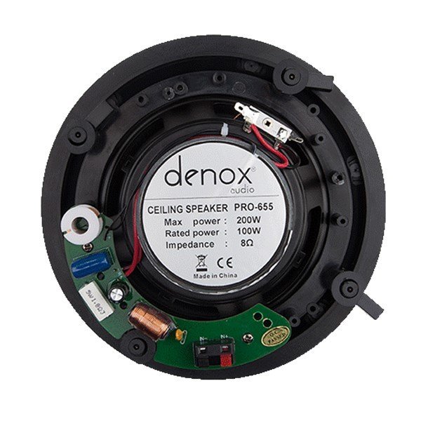 Denox Pro-655 2 yollu 6 inç 200 Watt 8 Ohm Alçıpan Tipi Hoparlör