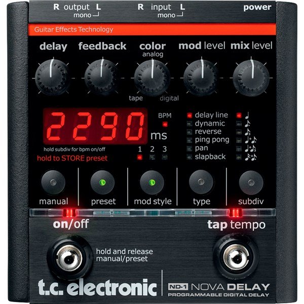TC Electronic ND1 Nova Delay Pedalı