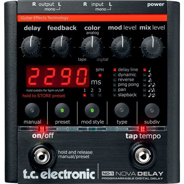 TC Electronic ND1 Nova Delay Pedalı