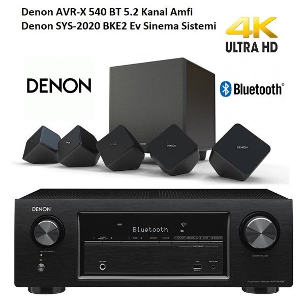 Denon AVR X540BT + Denon Sys 2020 Ev Sinema Sistemi