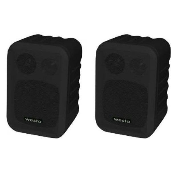 Westa WM-305B (Siyah) 4 inç 100W/8 ohm Duvar Hoparlörü (Çift)