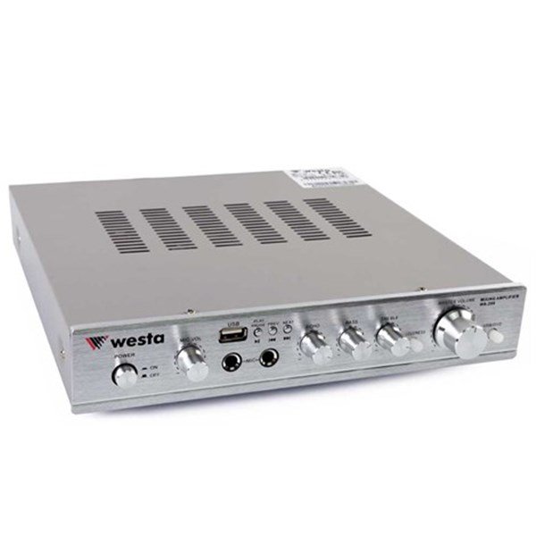 Westa WA-299 2x80W USB / MP3 Stereo Amfi Mikser