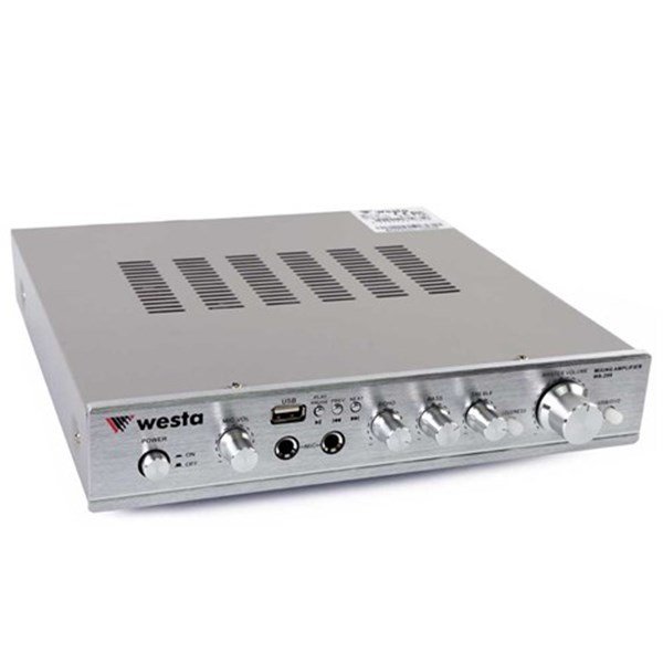 Westa WA-299 2x80W USB / MP3 Stereo Amfi Mikser