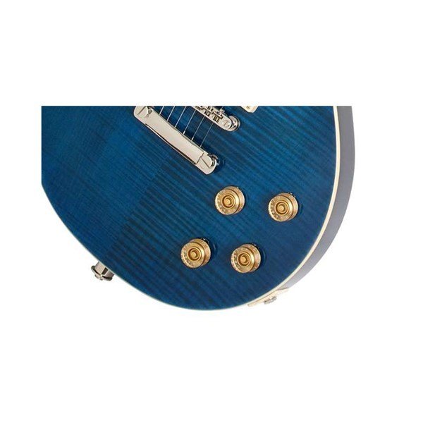 Epiphone Les Paul Tribute Plus Outfit Midnight Sapphire Elektro Gitar