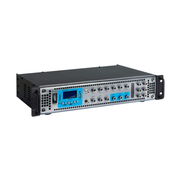 Denox DYZ-60 Hat Trafolu 60 Watt 6 Bölgeli 3 Mic Girişli Mixer Anfi