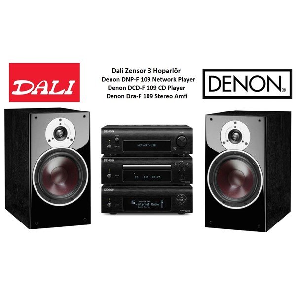 Denon DRA-F 109 + Dali Zensor 3 Muzik Seti
