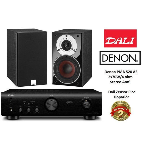 Denon PMA 520 AE + Dali Zensor Pico Stereo Ses Sistemi