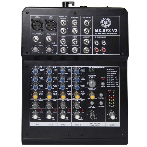 Topp Pro MX 6 FX V2 6 Kanal Efektli Deck Mixer