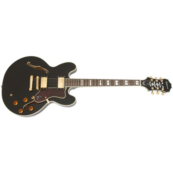 Epiphone Sheraton II Ebony Caz Kasa Elektro Gitar