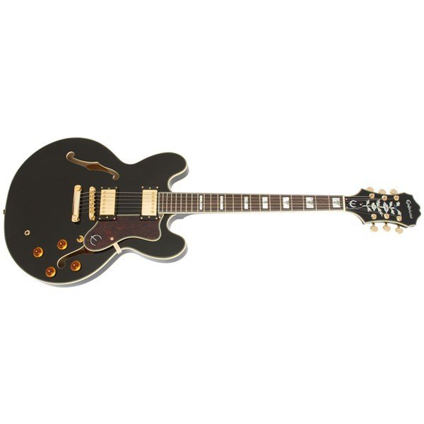 Epiphone Sheraton II Ebony Caz Kasa Elektro Gitar