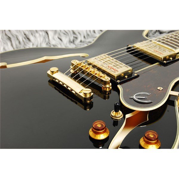 Epiphone Sheraton II Ebony Caz Kasa Elektro Gitar