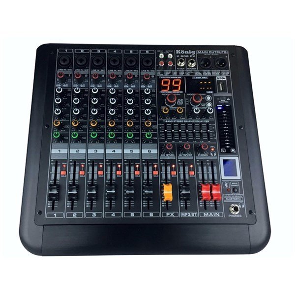 König K-606FX 6 Kanal Efekli Deck Mikser