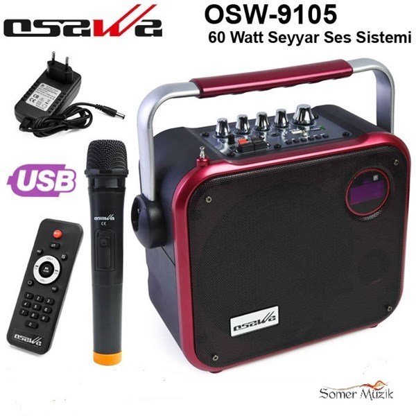 Osawa OSW-9105 60 Watt Taşınabilir Ses Sistemi