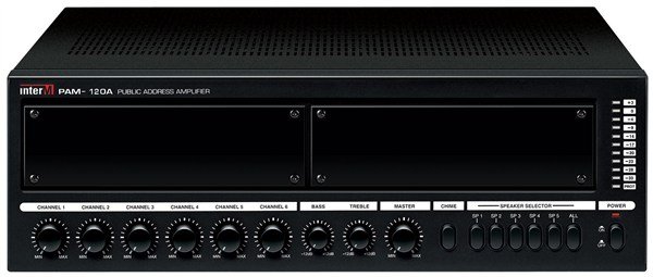 Inter-m PAM 120 A - 5 Bölgeli 120W/100V 6 Giriş Amfili Mikser