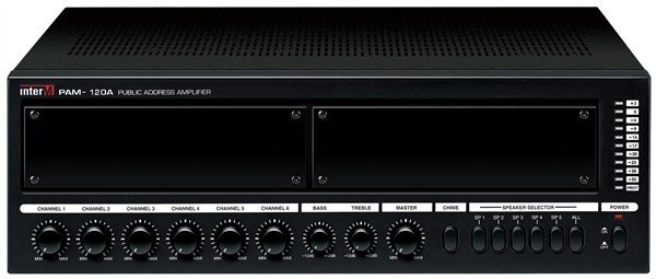 Inter-m PAM 120 A - 5 Bölgeli 120W/100V 6 Giriş Amfili Mikser