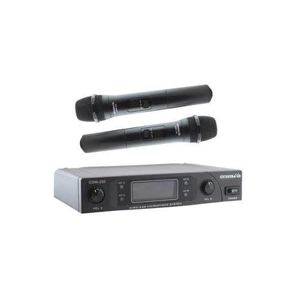 Osawa OSW-230 2el Telsiz Tipi Mikrofon Seti
