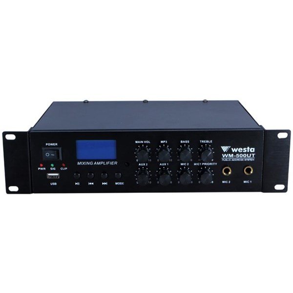 Westa WM-500UT - 100W Trafolu Lcd Ekranlı Mikser Amfi