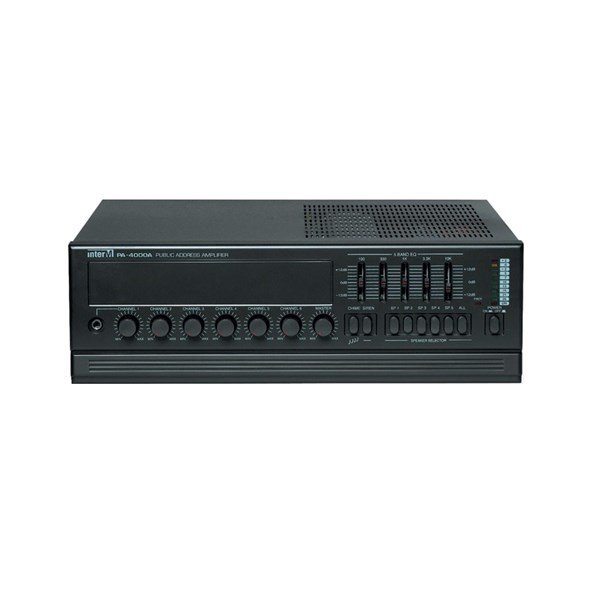 İnter-m PA 4000 A - 100V 120W 5-Bölge 6-Giriş 5-Band Eko Mikser Amfi