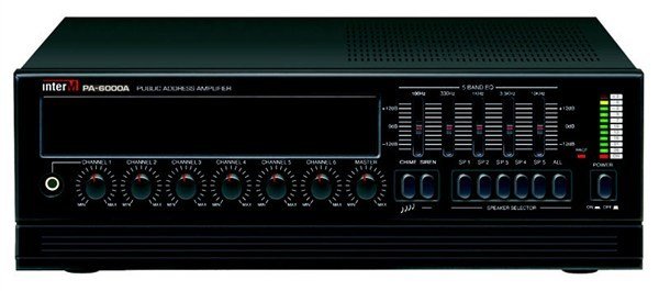 İnter-m PA 6000 A - 5-Bölgeli 6-Girişli 240W 100V Miikser Amfi