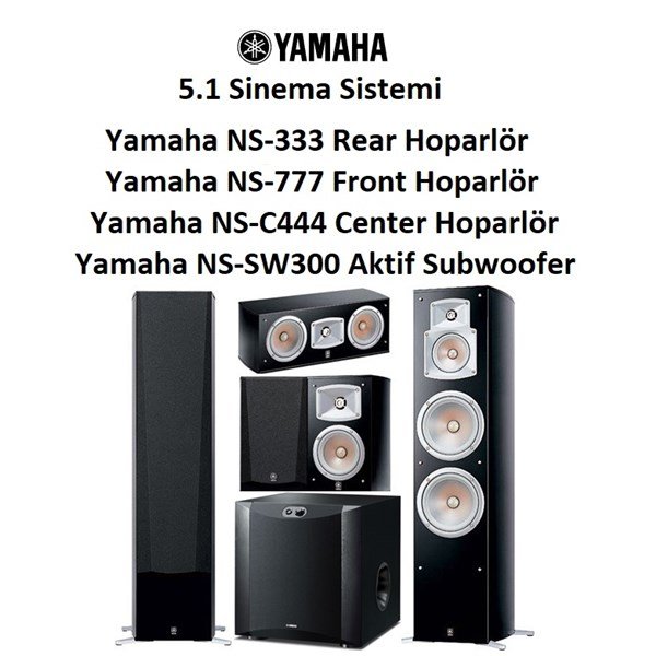 Yamaha NS-777 Front + NS-333 Rear + NS-C444 Center + NS-SW300 Sub
