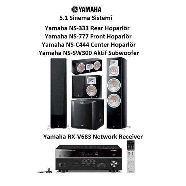 Yamaha NS-777 + NS-333 +NS-C444 + NS-SW300 + RX-V683 Set