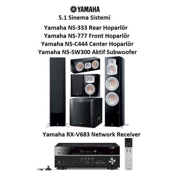 Yamaha NS-777 + NS-333 +NS-C444 + NS-SW300 + RX-V683 Set