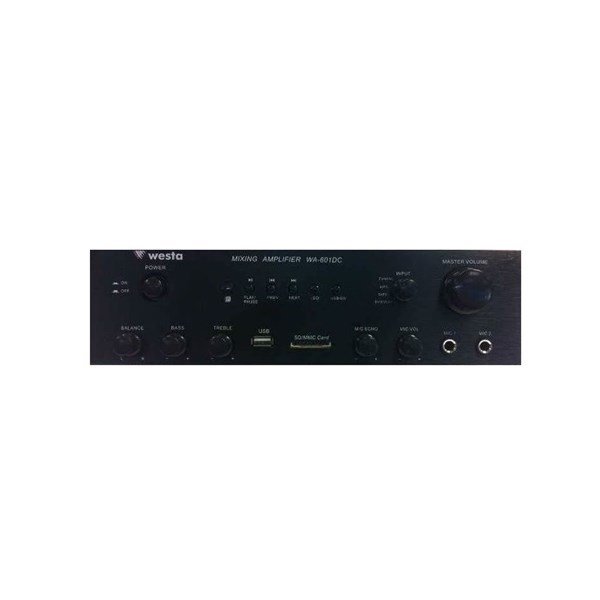 Westa WA-601B DC - 12V/220V 35W Max Amplifikatör Usb/Sd/Mp3