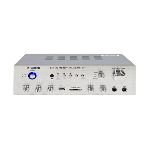 Westa WA-601S (Gri) 2x35W Amplifikatör Usb/SD/Mp3