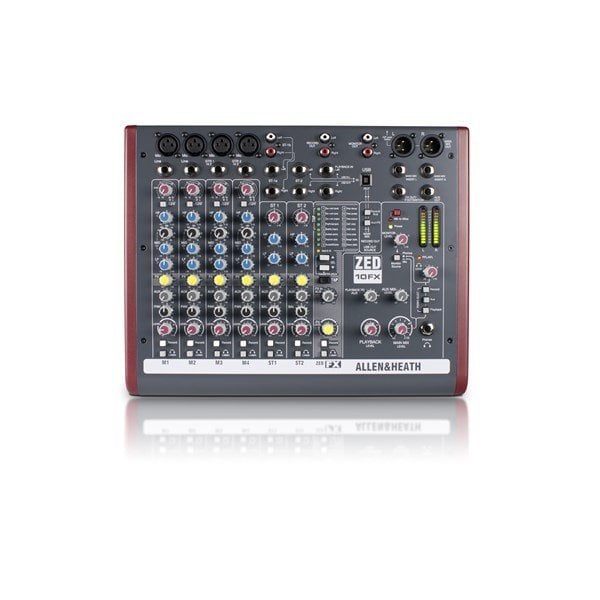 Allen Heath ZED-10FX 4 mic/line inputs, 2 stereos, USB, FX