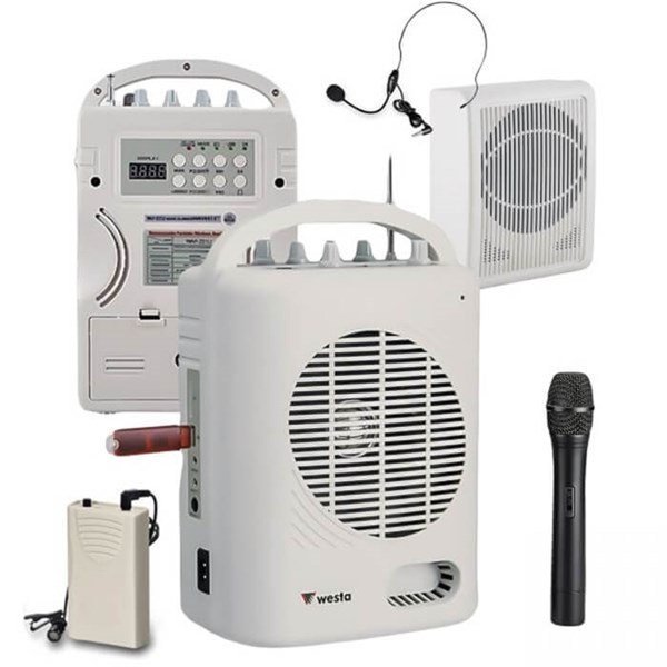 Westa WAP-222U - 50W SD/USB Akülü Taşınabilir Mevlut Amfisi