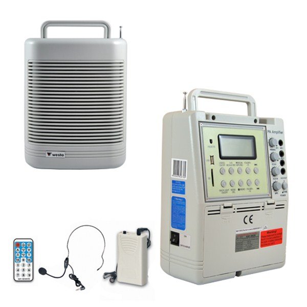 Westa WAP-996UR-L 60W Kablosuz Yaka Mikrofonlu Mevlut Amfisi