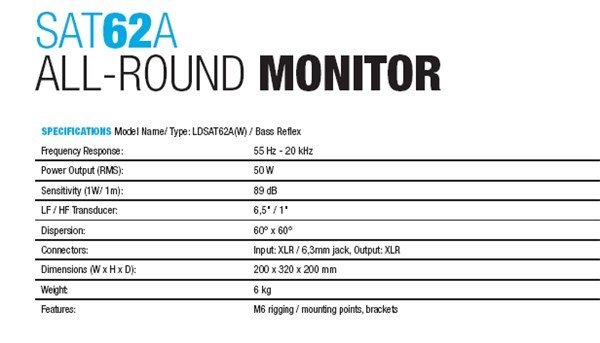 LD Systems - SAT 62A