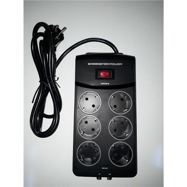 Monster Power Plus 2 AV Akım Korumalı 6-li Priz - ALEV ALMAZ