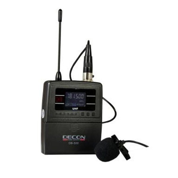 Decon DB-500 Kablosuz Belpek Verici + Yaka Mikrofonu