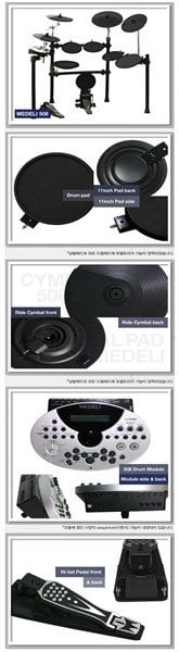 Medeli DD508 - Elektronik Davul Seti