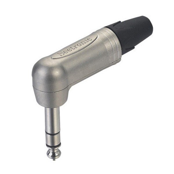 Seetronic SP3RX 6.35mm 90 ° Nikel Kaplama Stereo Jak