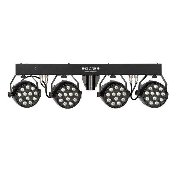 Eclips Led Wash Set 12x1 Watt 4 Adet RGBW Ayak Şalterli Led Par Set