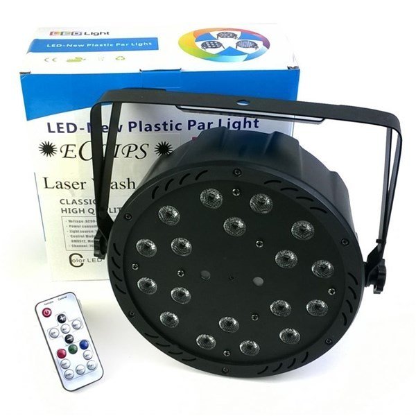 Eclips Lazer Wash Yeşil-Kırmızı Noktasal Lazerli 3Wx18 RGB Boyama