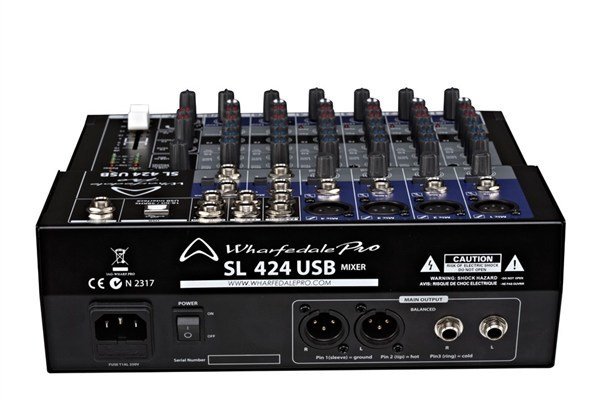 Wharfedale SL-424 USB - 8 Girişli Efetkli Deck Mikser