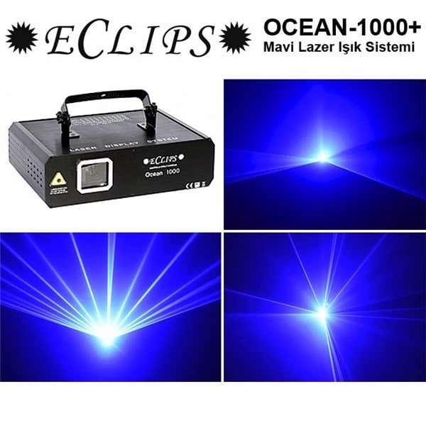 Eclips Ocean 1000+ Scanner Motorlu Tunel 1-Watt Mavi Lazer