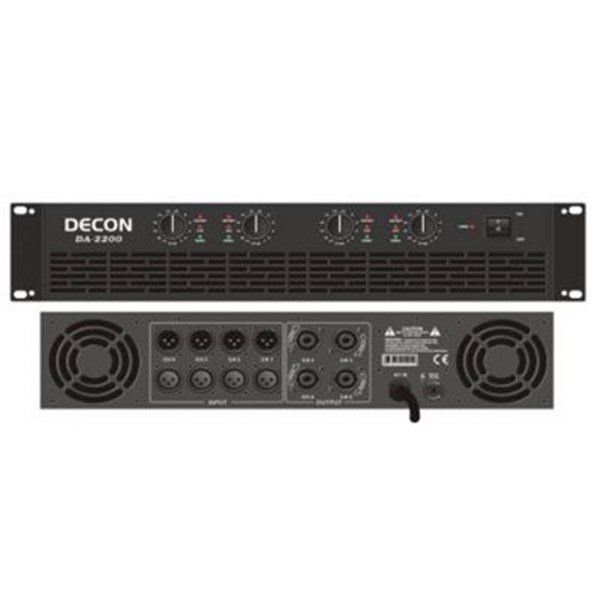 Decon DA 2200 4x300W/4 ohm Power Amplifikatör