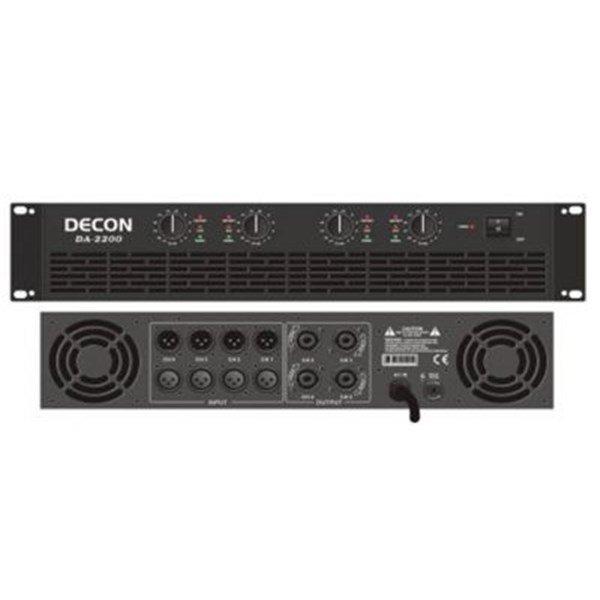 Decon DA 2200 4x300W/4 ohm Power Amplifikatör