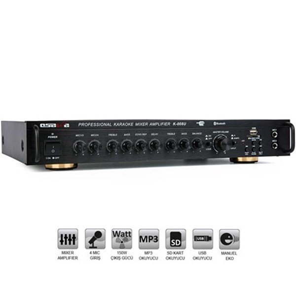 Osawa K 008U Stereo 150W Usb/Mp3 Amfili Mikser